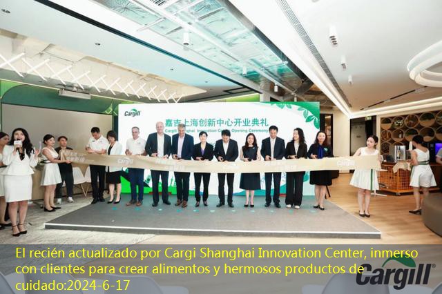 El recién actualizado por Cargi Shanghai Innovation Center, inmerso con clientes para crear alimentos y hermosos productos de cuidado